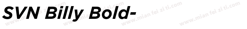 SVN Billy Bold字体转换